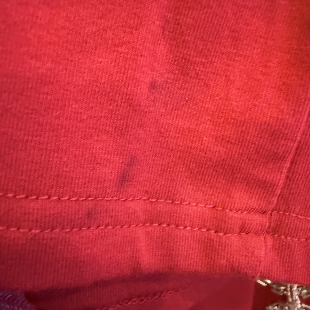 Bob Mackie Wearable Art Red Tunic with Silver Embellishments sz S - Picture 9 of 9